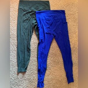 All in motion from Target Blue and olive High-Waisted Leggings